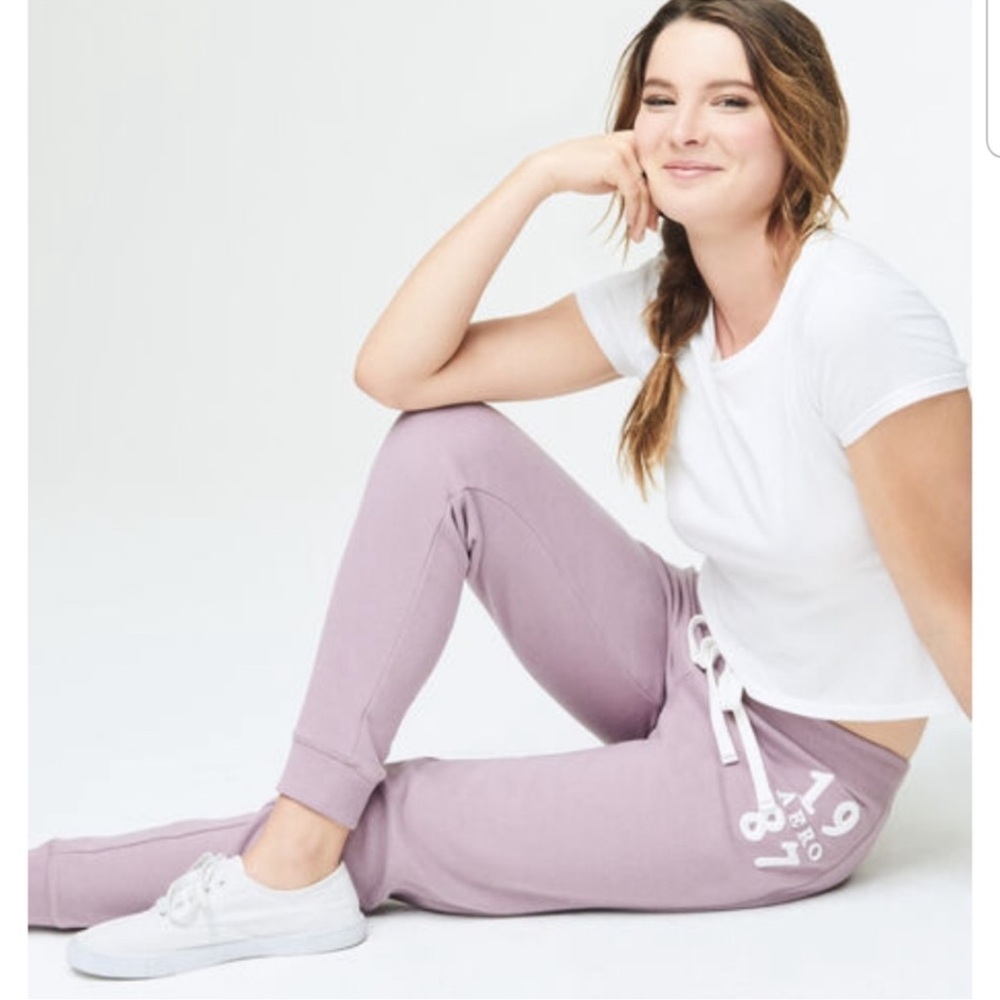 Aeropostale Dusty Lilac Sweatpant Jogger Xs
